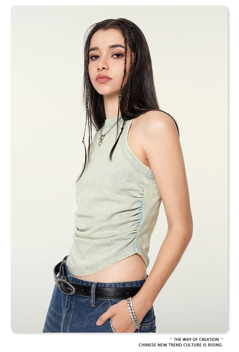 Yaviora American Distressed Hot Girl Style Vest for Women