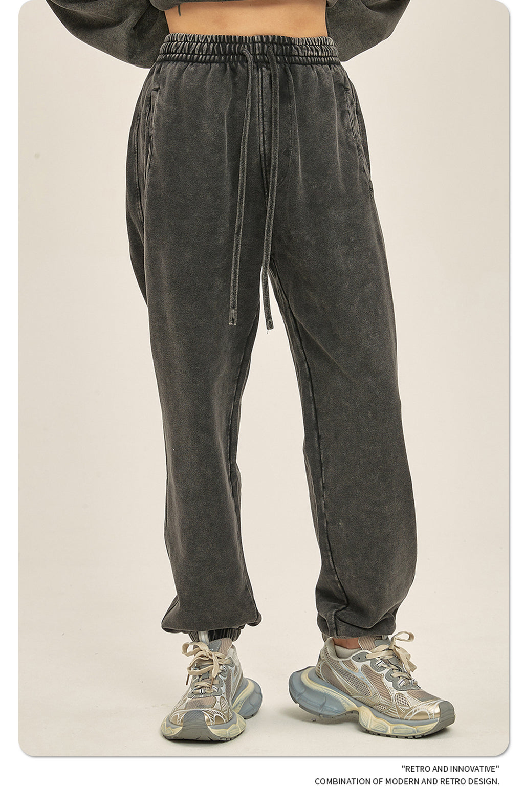 Yaviora Batik Distressed Loose Fit Trousers