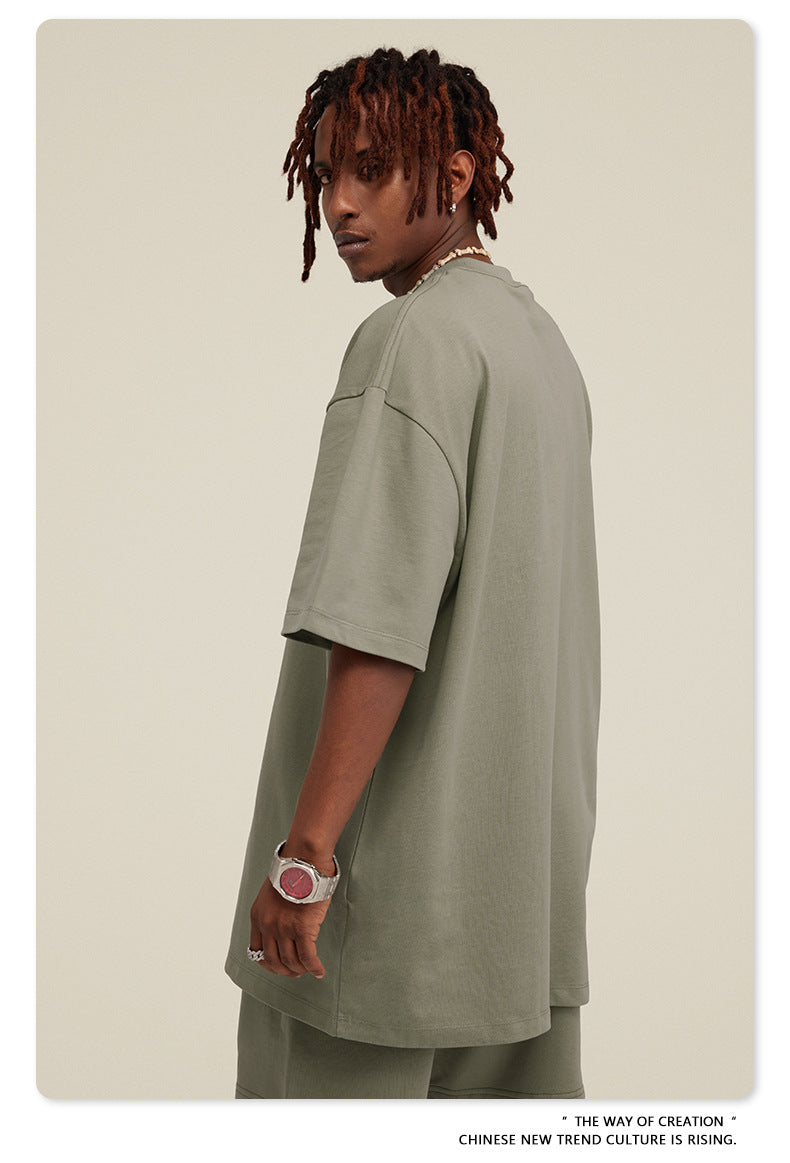Yaviora Summer American Style Solid Color Loose T-Shirt