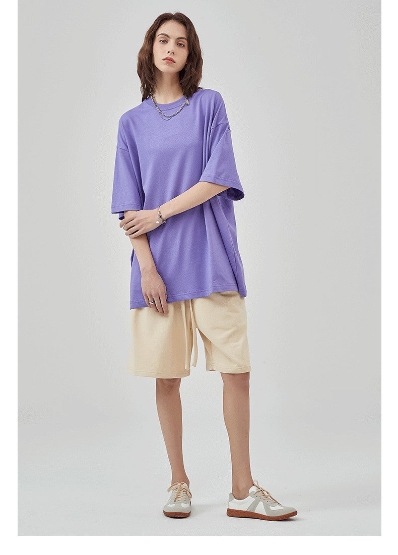 Yaviora 230G Double Yarn Pure Cotton Short-Sleeve T-Shirt
