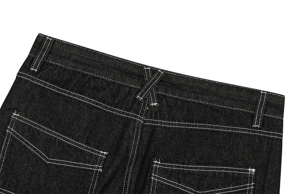 YAVIORA Deconstructed Pocket Jeans