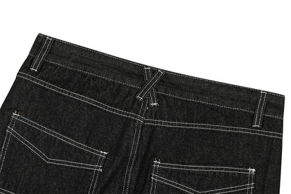 YAVIORA Deconstructed Pocket Jeans