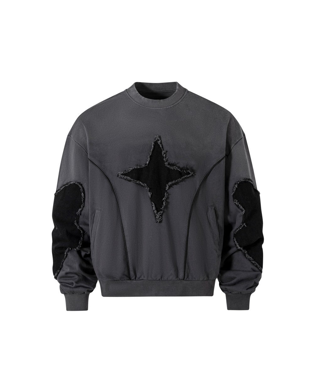 YAVIORA Sweat à capuche patchwork Starburst
