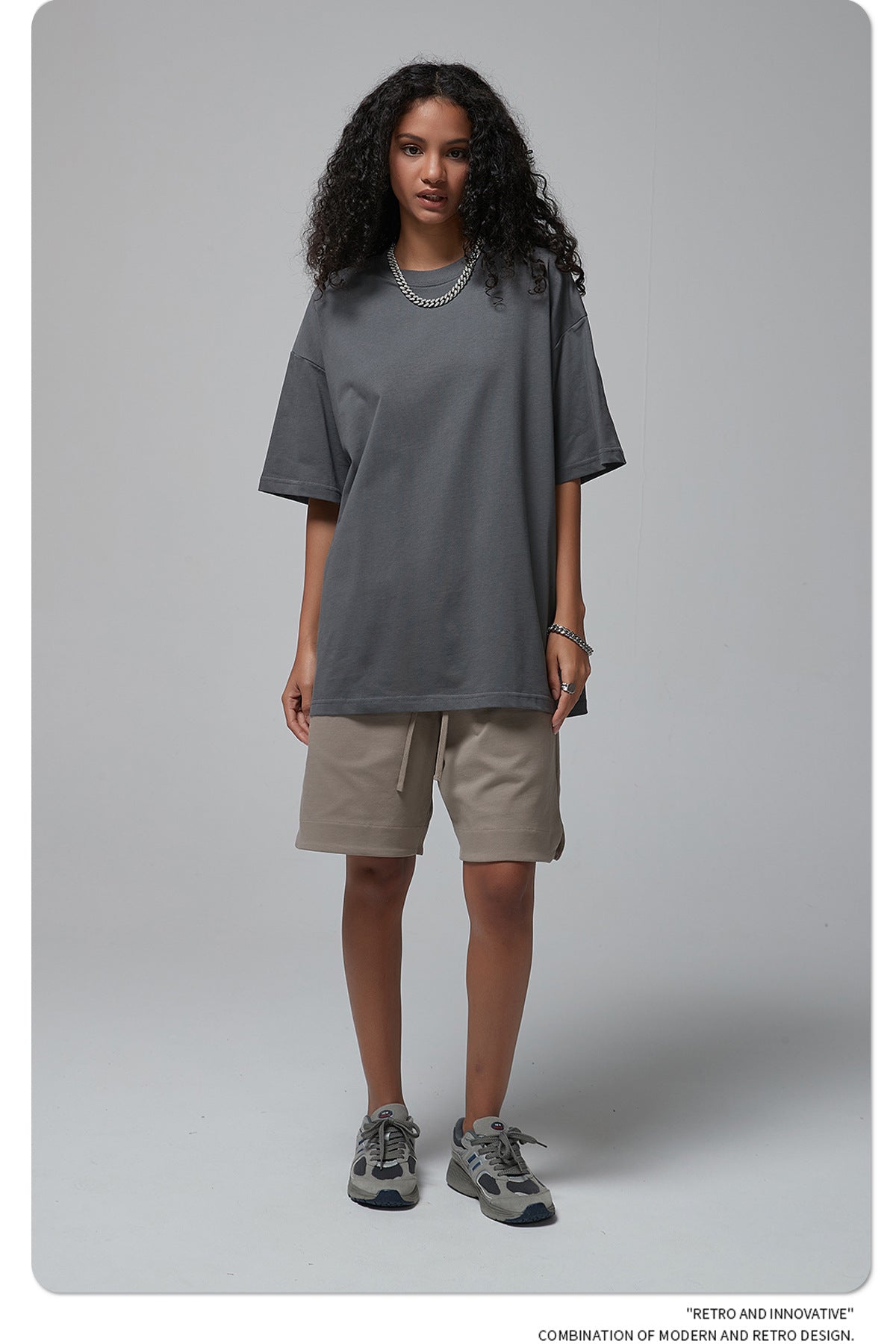 Yaviora 230G Double Yarn Pure Cotton Short-Sleeve T-Shirt