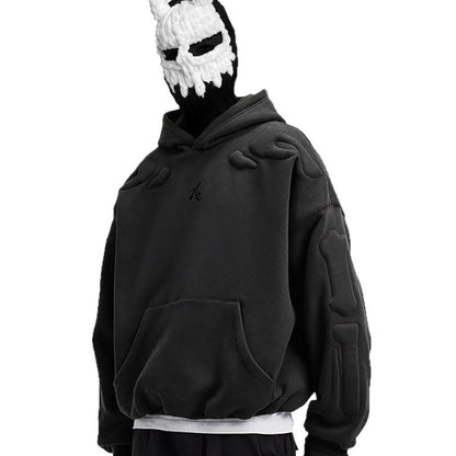 YAVIORA Skeleton Embroidered Hoodie