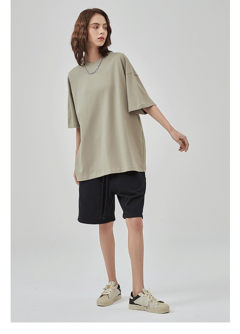 Yaviora 230G Double Yarn Pure Cotton Short-Sleeve T-Shirt