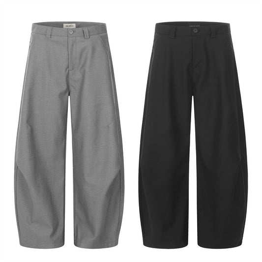 YAVIORA Pleated Curved Pants