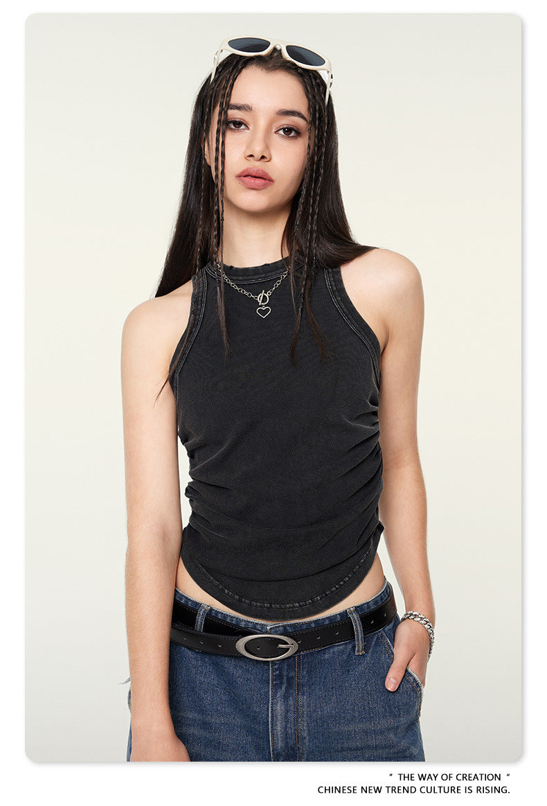 Yaviora American Distressed Hot Girl Style Vest for Women