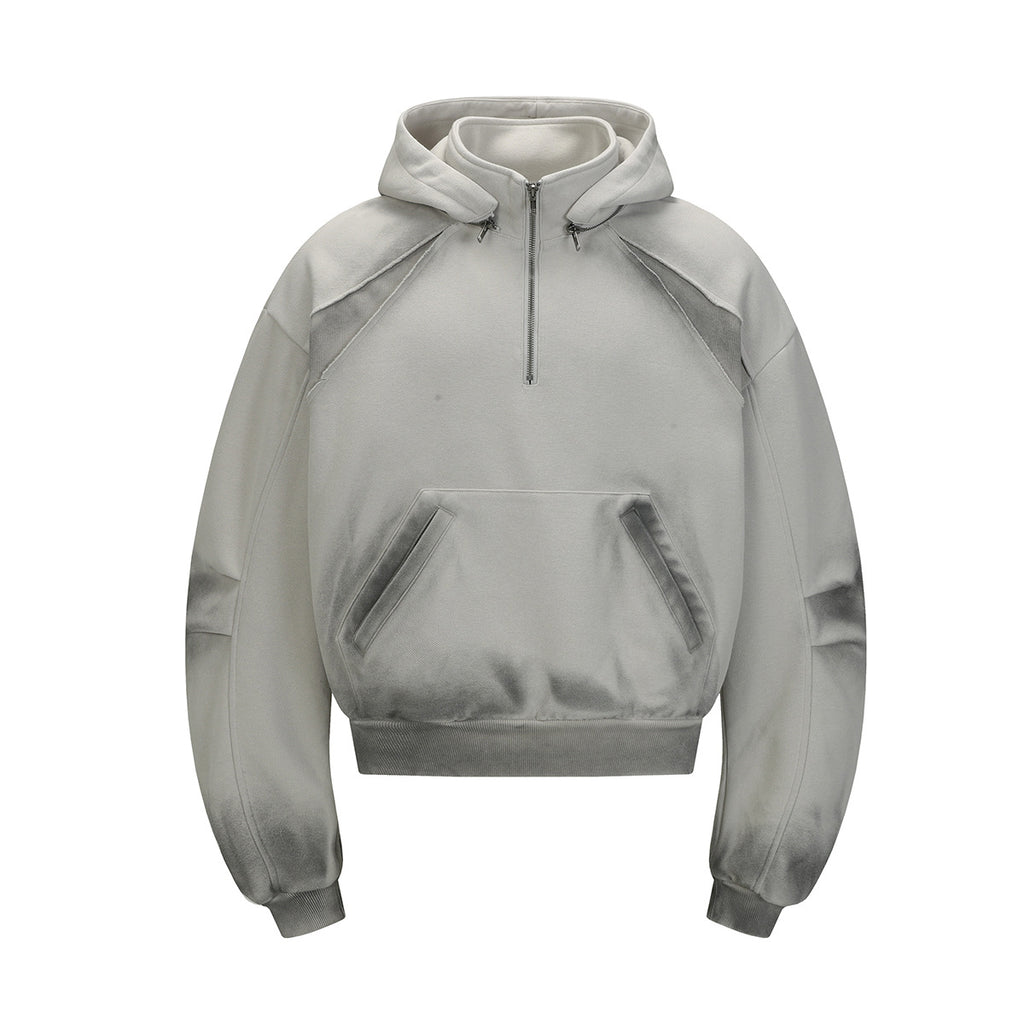 YAVIORA Wasteland Style Washed and Dirty Hooded Sweatshirt