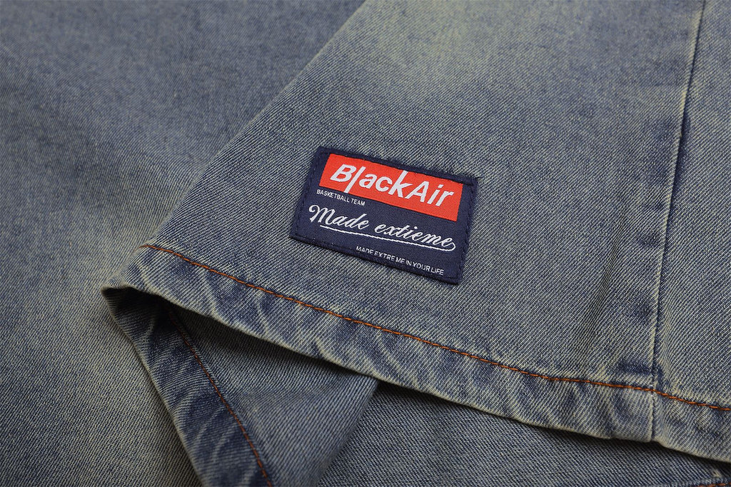 YAVIORA Besticktes Denim-T-Shirt