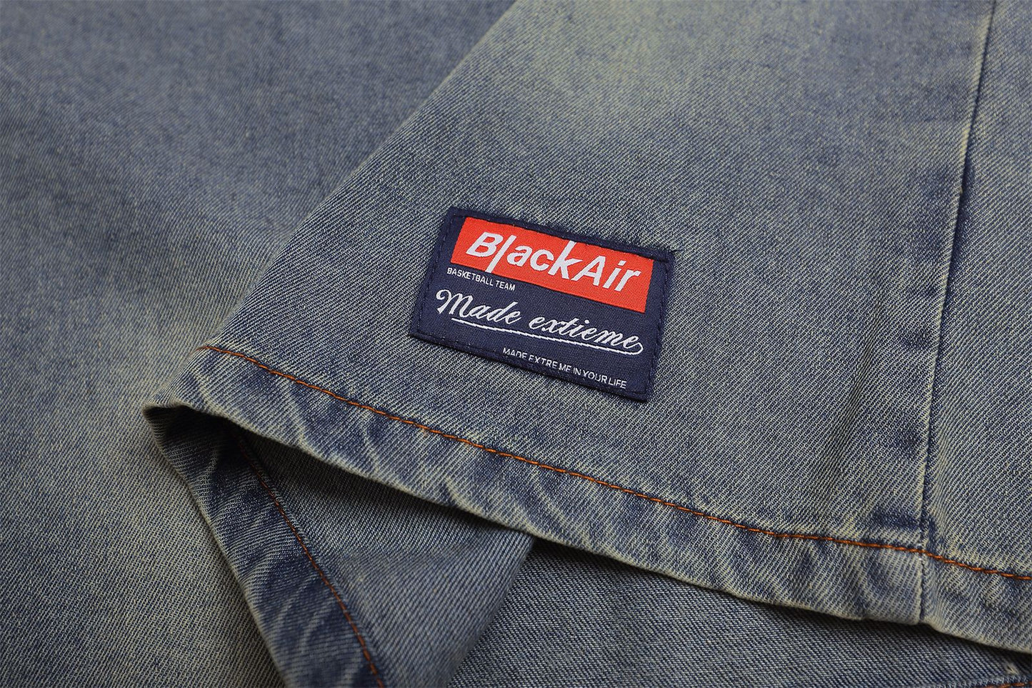 YAVIORA Besticktes Denim-T-Shirt