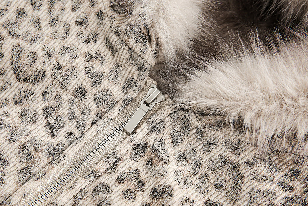 YAVIORA Leopard Print Puffer