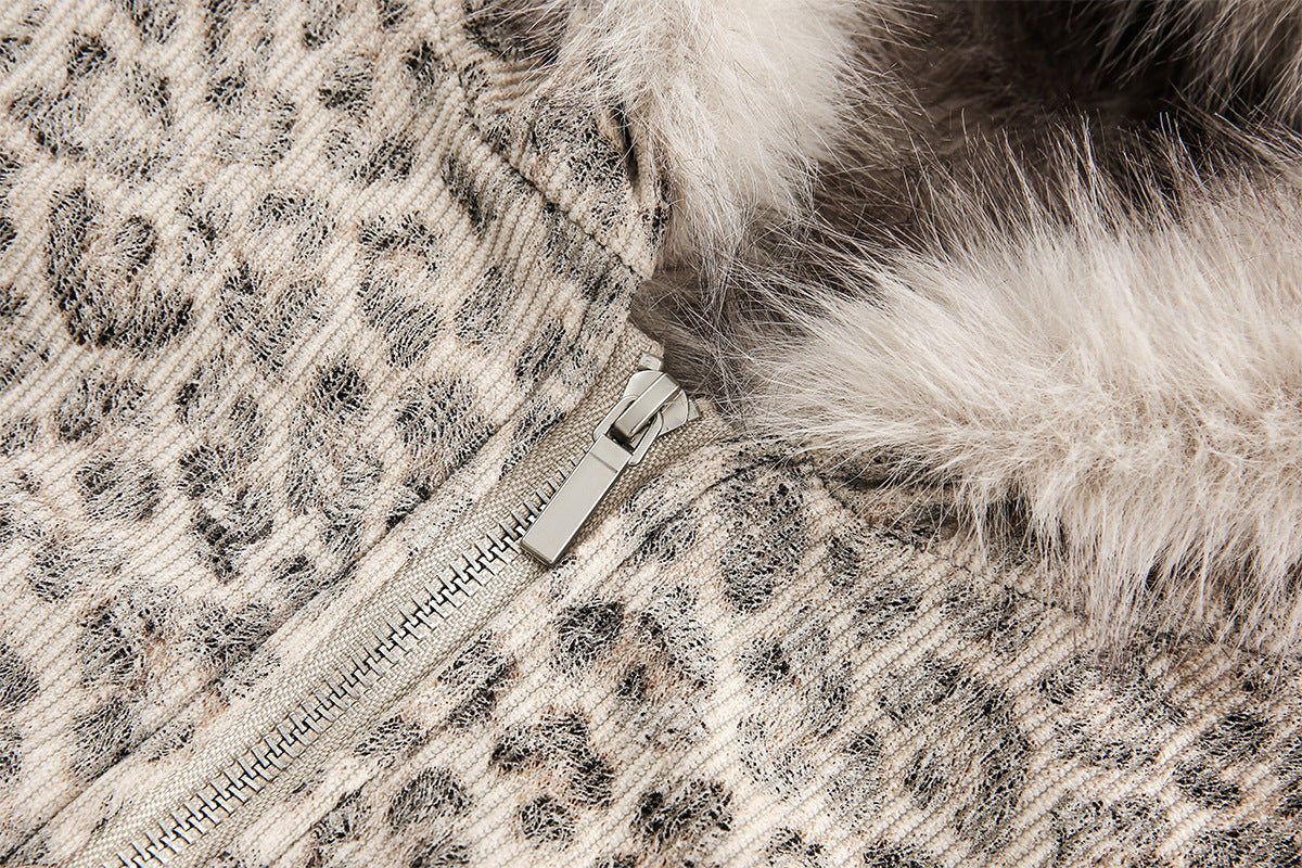 YAVIORA Leopard Print Puffer