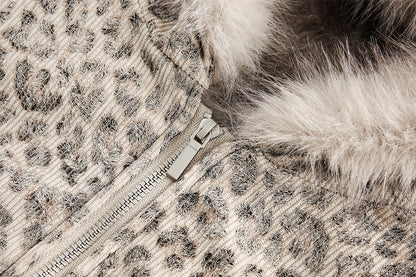 YAVIORA Leopard Print Puffer