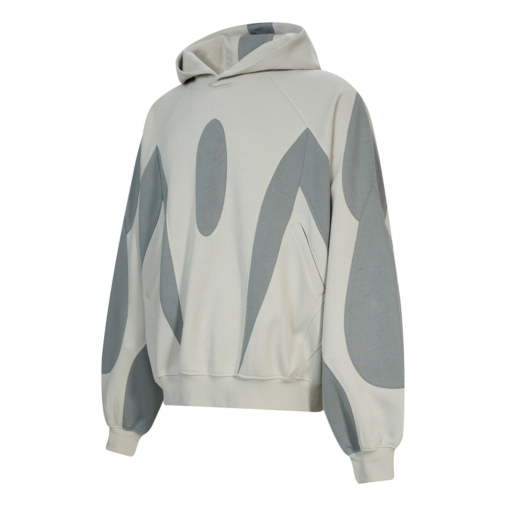 YAVIORA Hip Hoodie Patchwork Hooded Sweatshirt