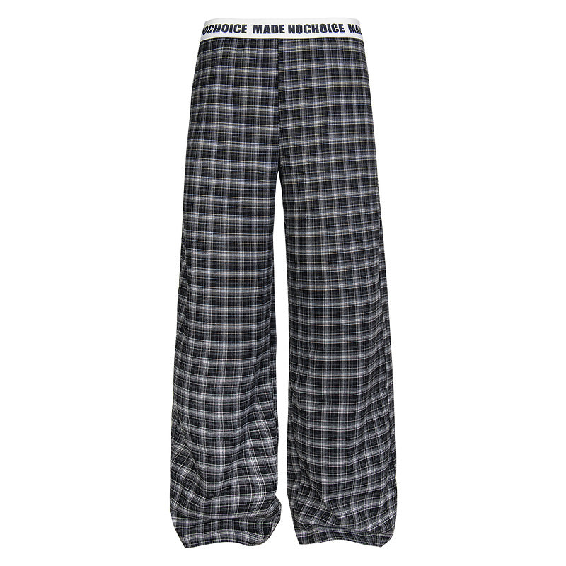 YAVIORA Plaid Straight Pants