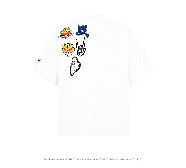 YAVIORA Graffiti Cartoon Tee