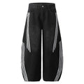 YAVIORA Striped Curved Jeans