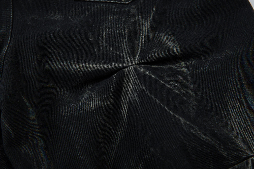 YAVIORA Pleated Wide Jeans
