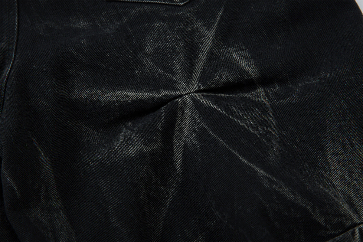 YAVIORA Weite Faltenjeans