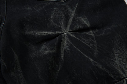 YAVIORA Weite Faltenjeans