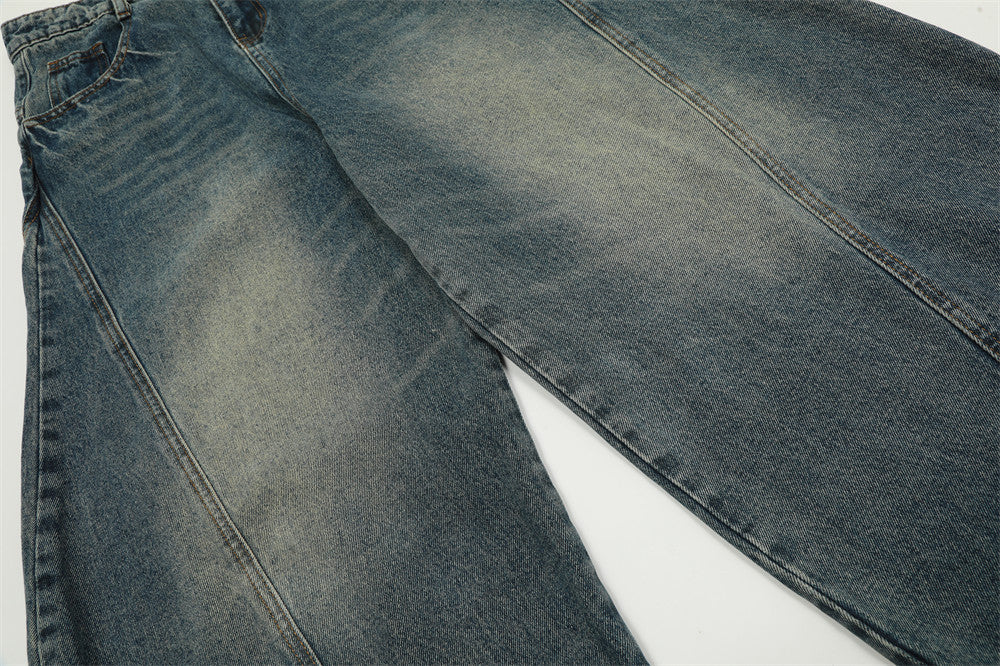 YAVIORA Distressed Curved Jeans