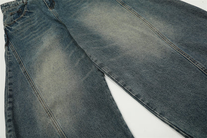 YAVIORA Distressed Curved Jeans