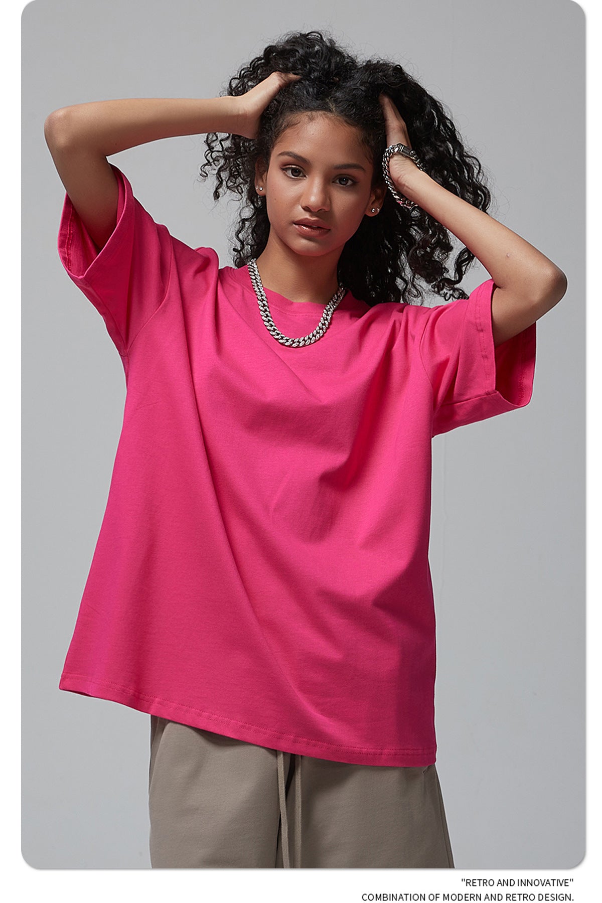 Yaviora 230G Double Yarn Pure Cotton Short-Sleeve T-Shirt