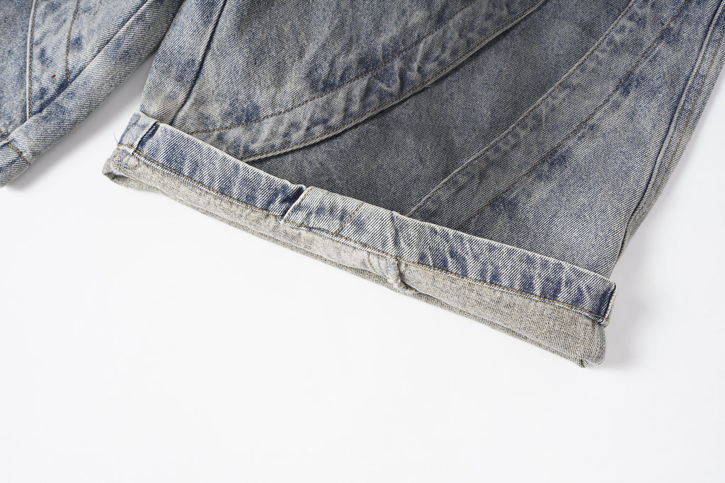 YAVIORA "Wasteland" Style Distressed Denim Shorts