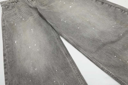 YAVIORA Paint Splatter Jeans