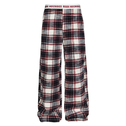 YAVIORA Plaid Straight Pants