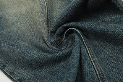 YAVIORA Distressed Curved Jeans
