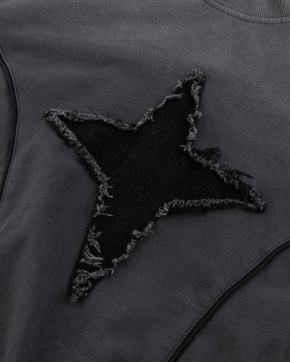 YAVIORA Sweat à capuche patchwork Starburst