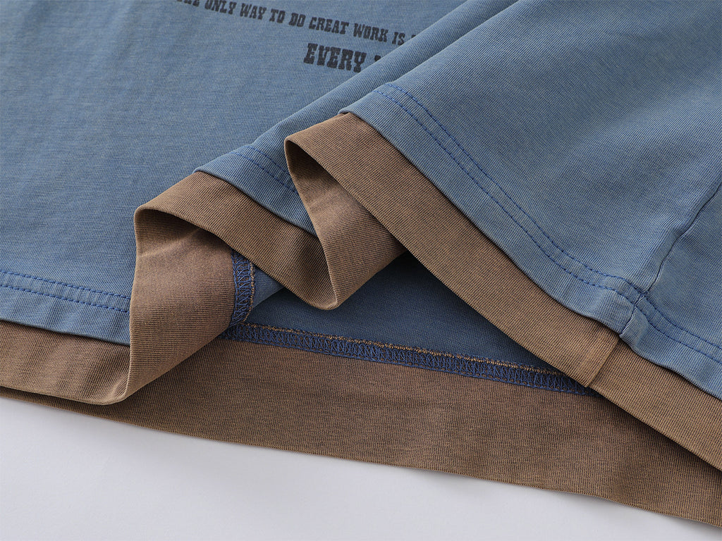 YAVIORA Color-Block Base Layer T-Shirt