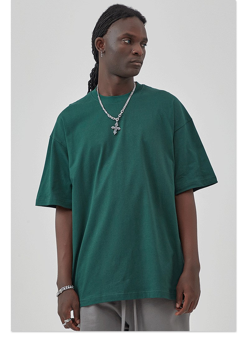 Yaviora 230G Double Yarn Pure Cotton Short-Sleeve T-Shirt