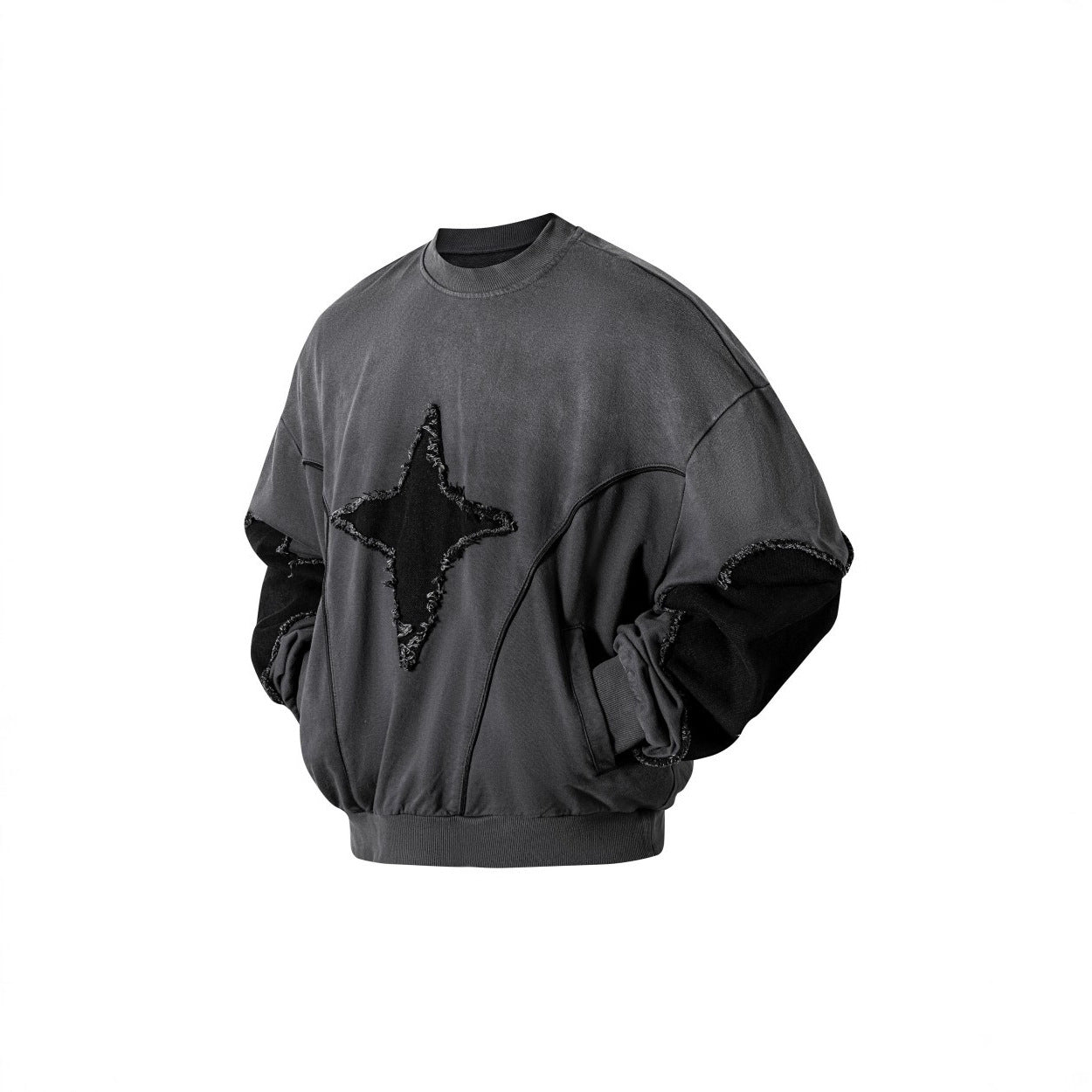 YAVIORA Sweat à capuche patchwork Starburst