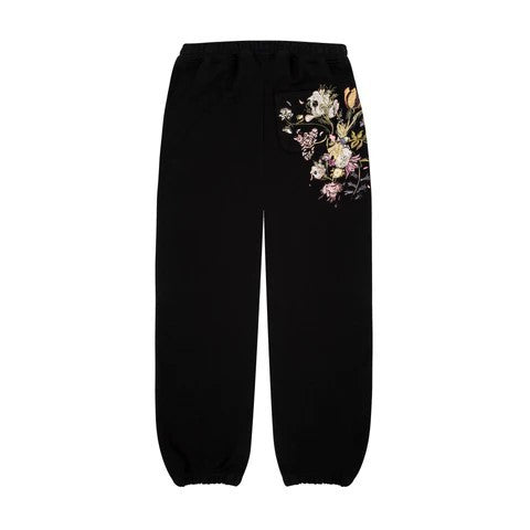 Retro Straight-leg Jeans with Plum Blossom Embroidery