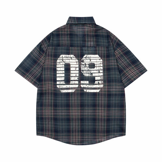 YAVIORA Plaid Tie Shirt