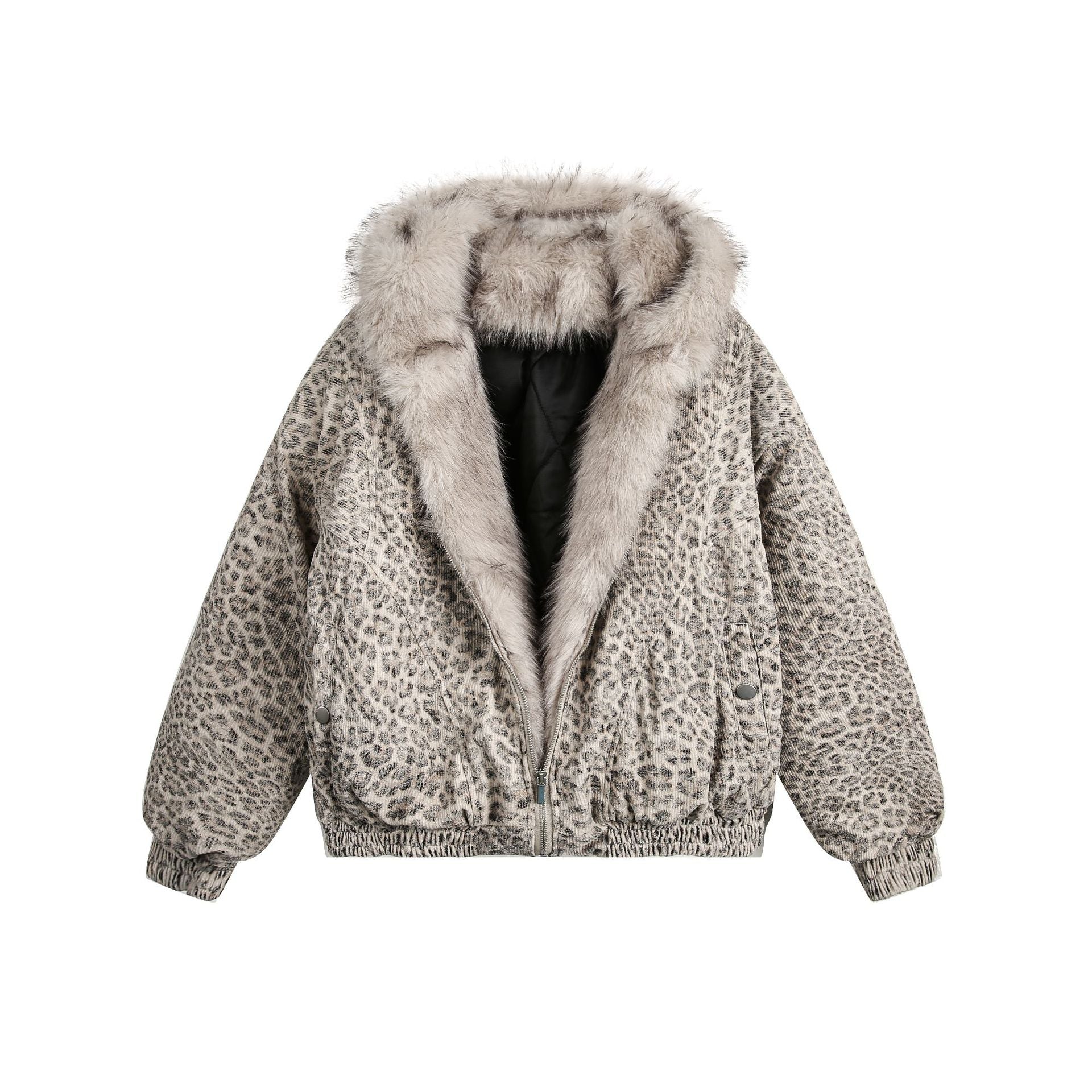 YAVIORA Leopard Print Puffer