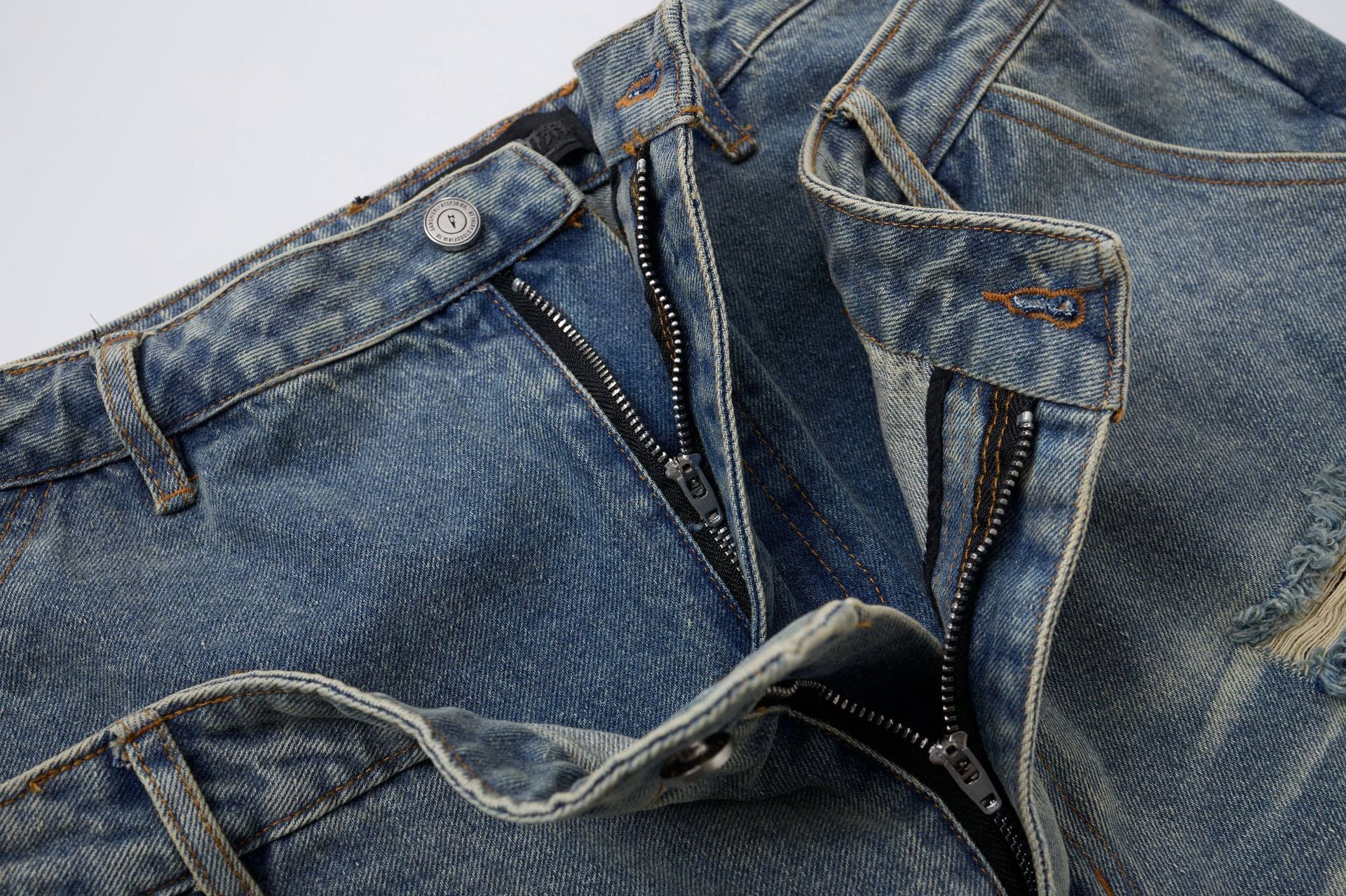 YAVIORA Ripped and Distressed Denim Shorts