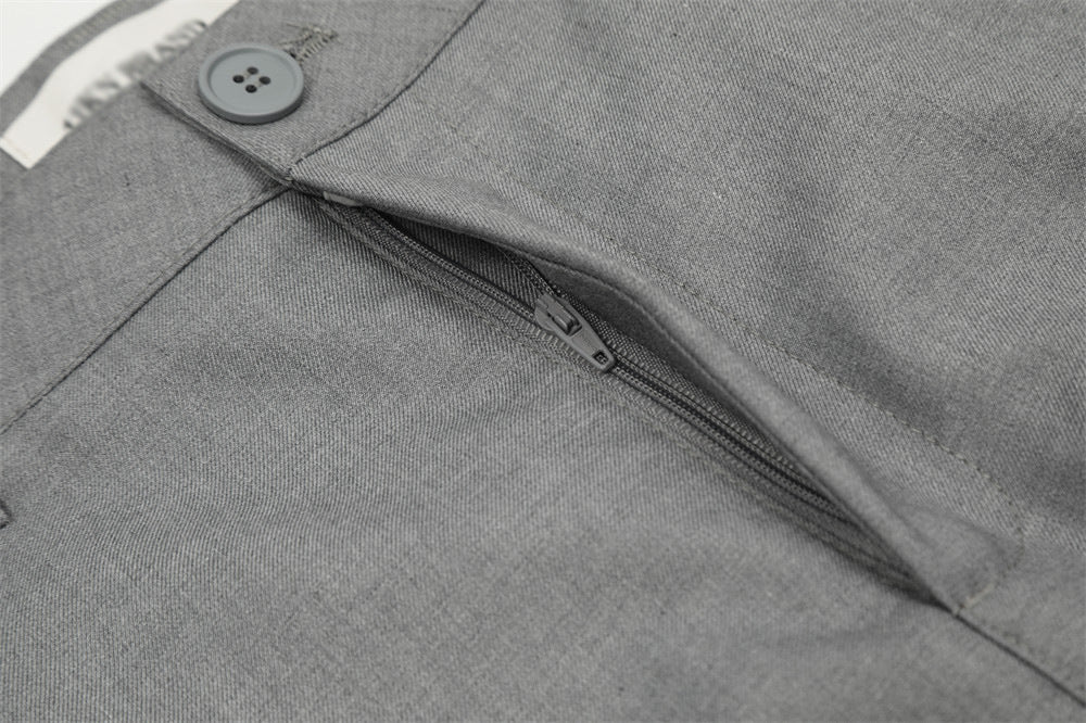 YAVIORA Pleated Curved Pants