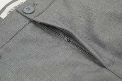 YAVIORA Pleated Curved Pants
