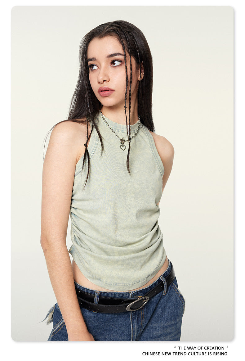 Yaviora American Distressed Hot Girl Style Vest for Women