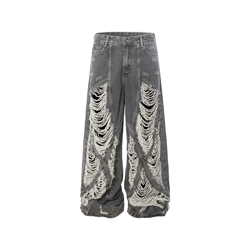 YAVIORA Distressed Wide Jeans