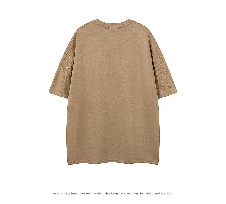 YAVIORA Suede Thorn Tee