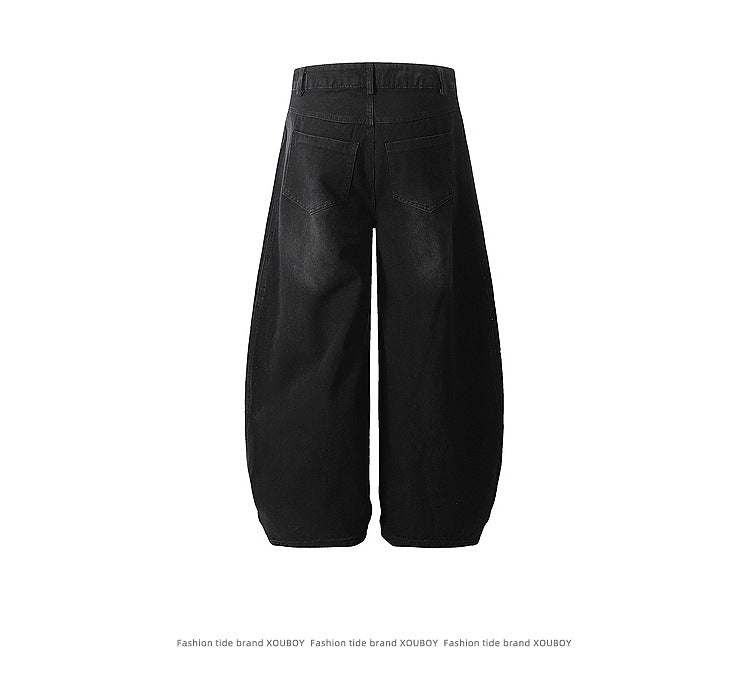 YAVIORA Striped Curved Jeans