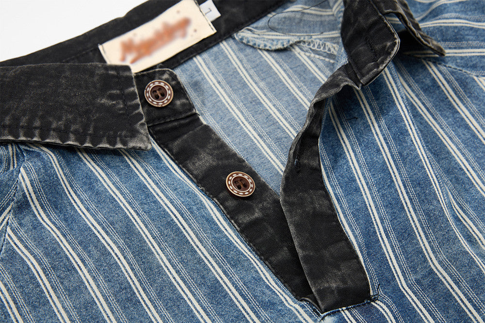 YAVIORA Letter-Embroidered Polo Shirt