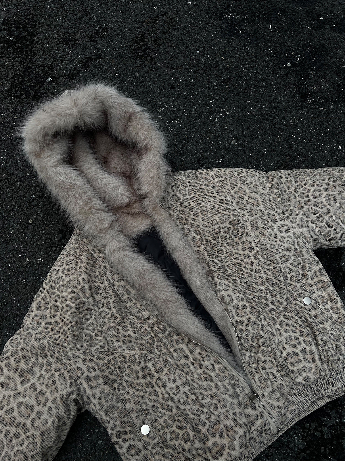 YAVIORA Leopard Print Puffer
