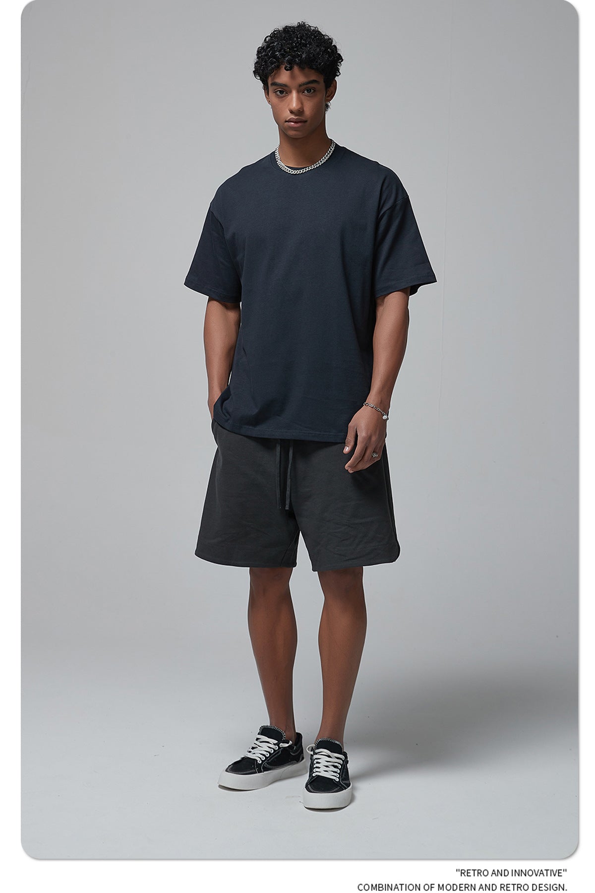 Yaviora 230G Double Yarn Pure Cotton Short-Sleeve T-Shirt