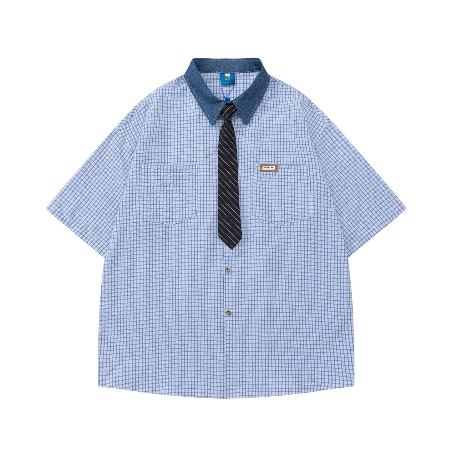 Chemise à carreaux color block YAVIORA